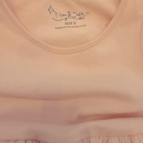 Elegant Blush Pink Floral Kids Dress - Picture 10 of 12